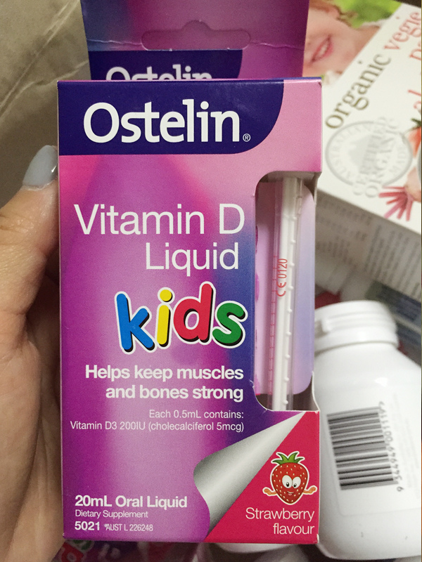 澳洲代购 Ostelin婴幼儿液体VD 助钙吸收 母乳必备 草莓味20ml