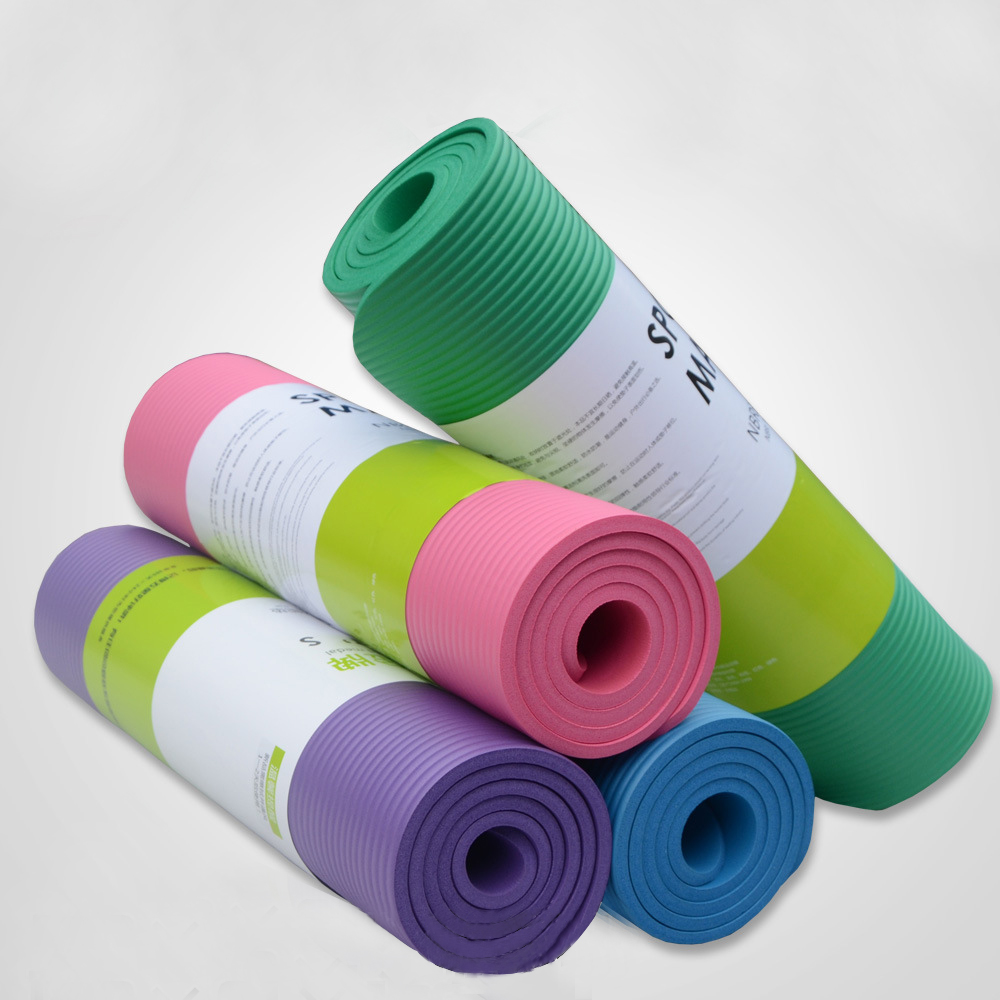 瑜伽垫初学者防滑瑜伽垫加长加厚10mm健身垫环保无味运动垫