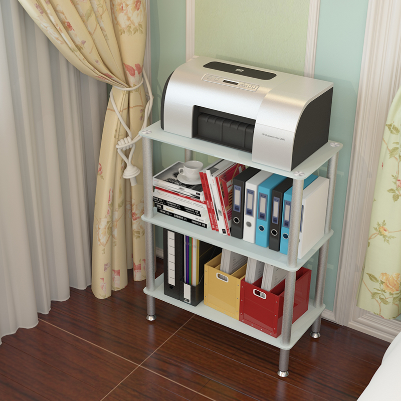 60cm现代简约3层4层卧室置物架客厅厨房办公室层架可放打印机文件