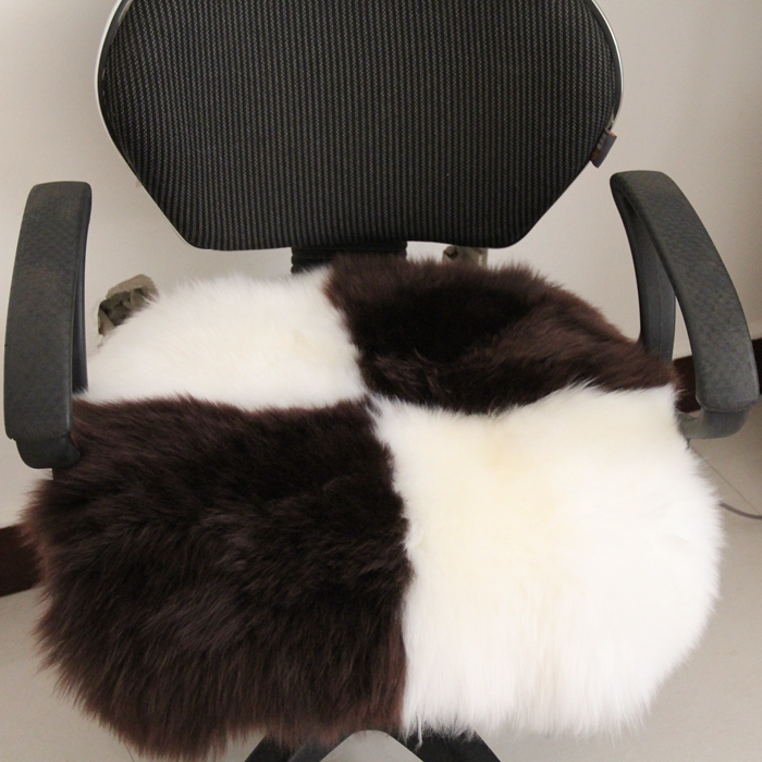 冬季新款羊皮沙发坐垫正品 纯羊毛椅垫 羊毛老板椅垫汽车坐垫包邮