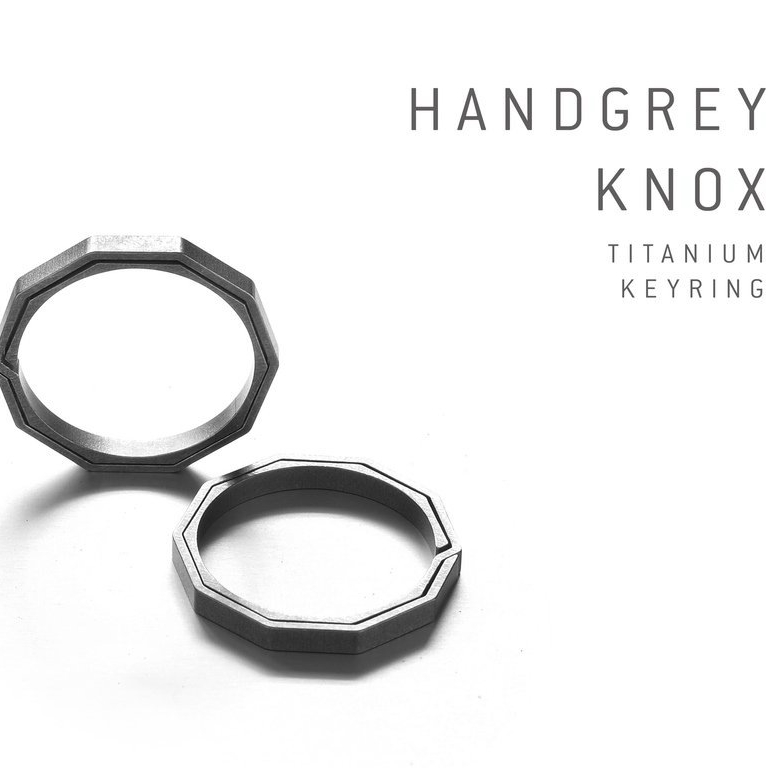Handgrey钥匙圈男KNOX钛合金挂扣优于不锈钢汽车钥匙圈环进口正品