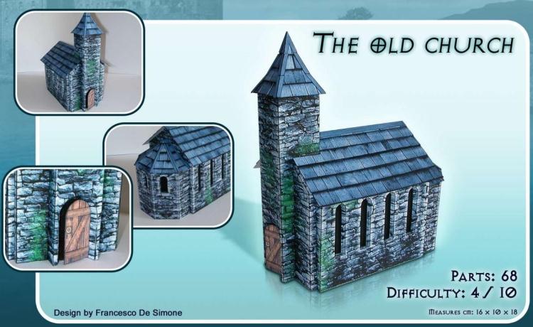 立体折纸手工制作模型剪纸 欧洲建筑 大教堂 教堂 3D纸模