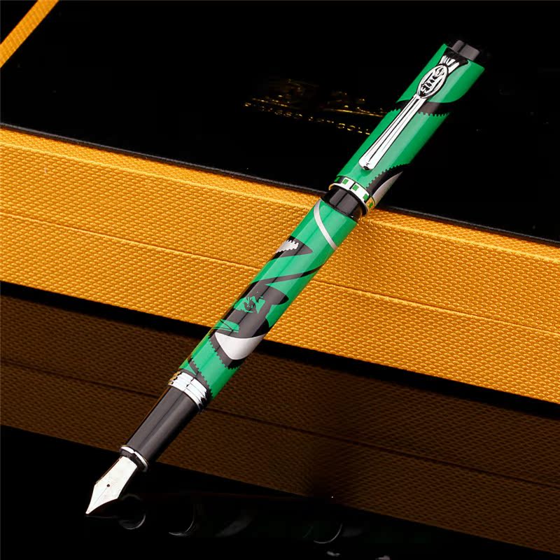 毕加索钢笔 927瓦洛里绿色白色圣维克铱金笔 商务礼品节日笔新款