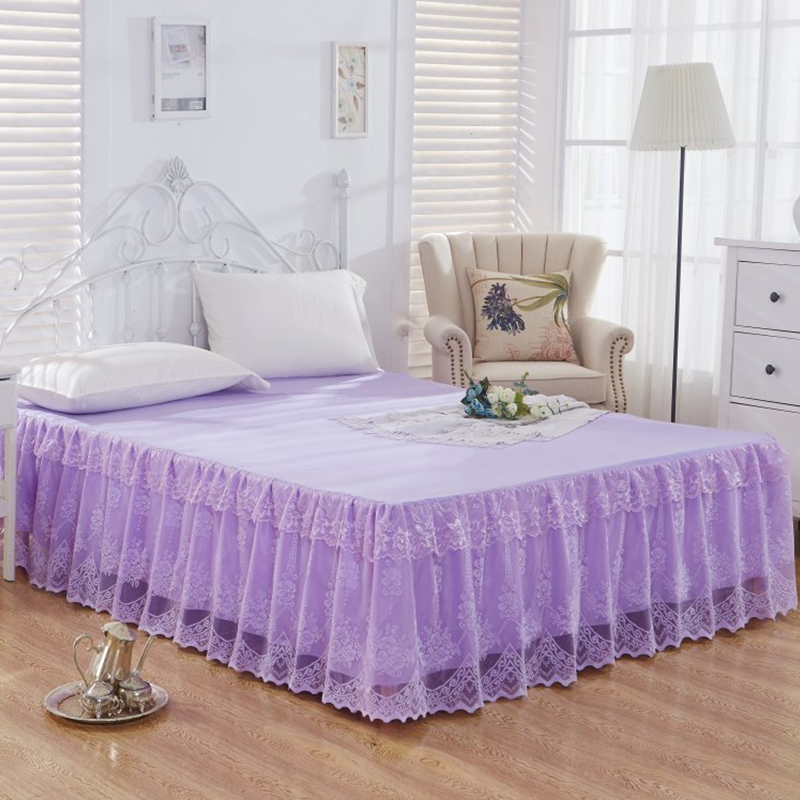 韩版公主床裙单件双层蕾丝床裙床罩床单席梦思保护罩新品特价包邮