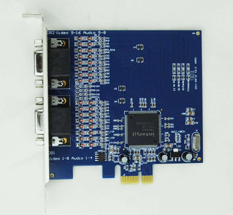 宏视16路PCI-E采集卡，视频卡TE6869芯片