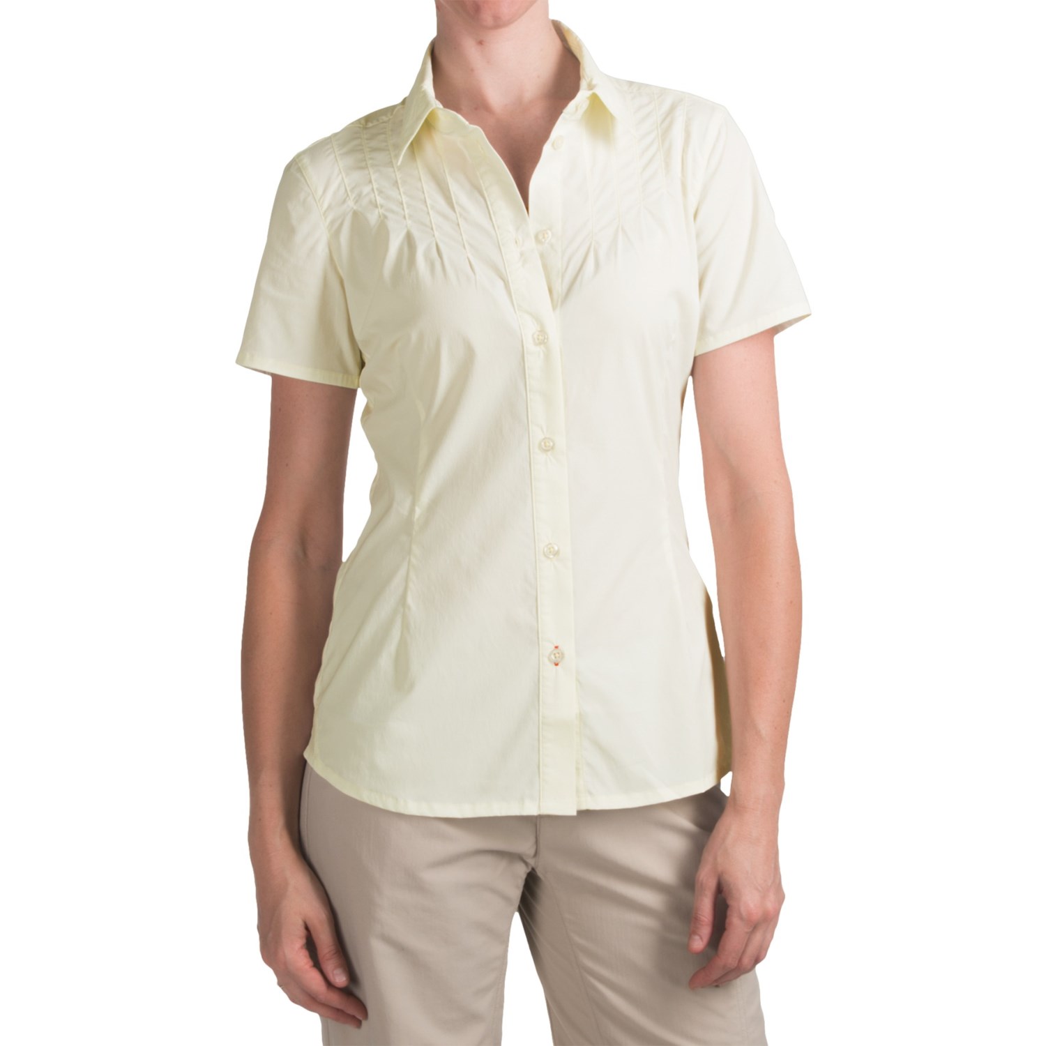 现货 美国正品Mammut Olan Button-Down 女款 弹性速干短袖衬衫