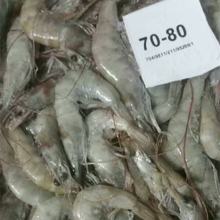 大连海产青虾 冷冻产品 基围对虾70-80大海虾4斤/ 海鲜 省内包邮