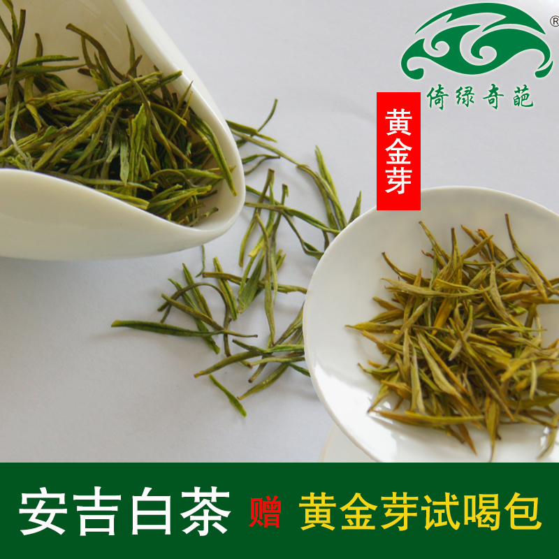 原产地安吉白茶倚绿奇葩牌雨前一级罐装2016年新茶125g绿茶春茶