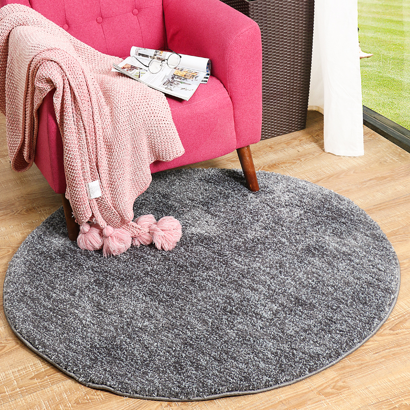 圆形地毯客厅沙发茶几毯现代简约卧室床边毯加厚定制满铺北欧宜家