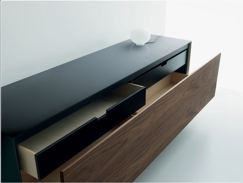 北欧宜家胡桃木创意电视柜/储物柜 意大利设计风格全实木家具定制