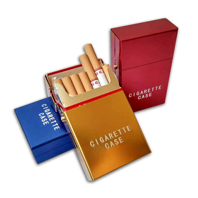 【天天特价】顶好铝合金烟盒超薄防压防潮香菸盒20支装大容量烟盒