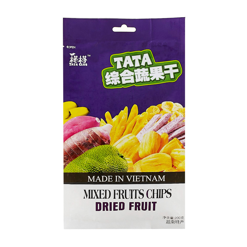 3件包邮【TATA榙榙综合蔬果干200g/包】越南进口 进口休闲零食