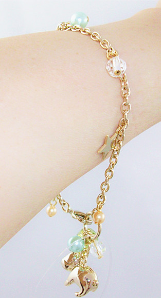 日本代购MIMO流行首饰时尚饰品高贵珍珠手链手饰二色包邮现货