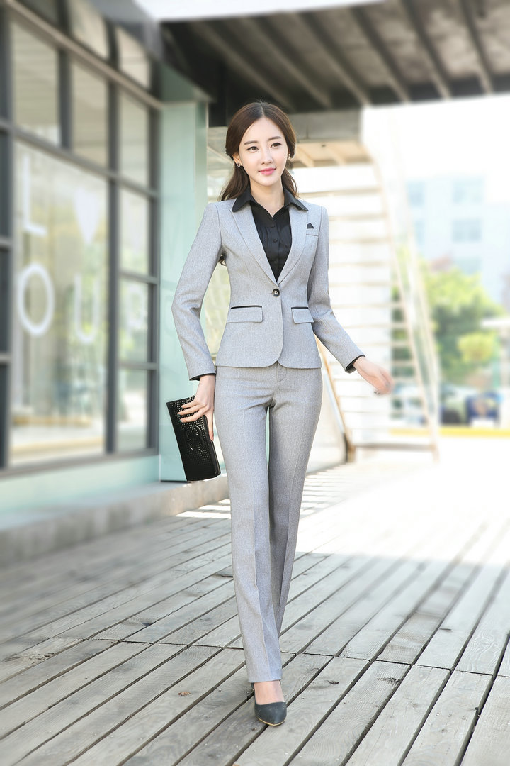 女装秋装2016新款气质职业套装韩版长袖西服正装工作服工装