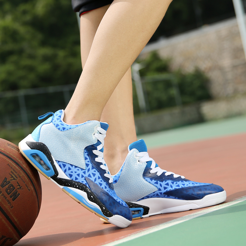 夏季篮球鞋男士低帮耐磨减震中学生跑步鞋青少年运动鞋男子蓝球鞋