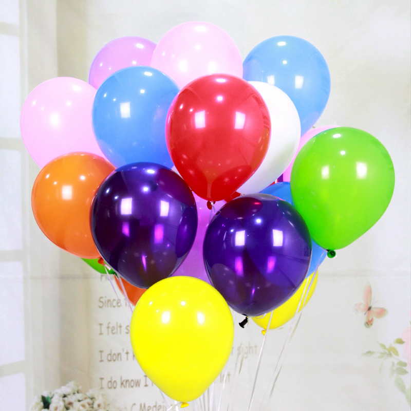 10寸哑光加厚乳胶亚光氦气球氢气球婚礼房布置装饰拱门结婚氦气罐