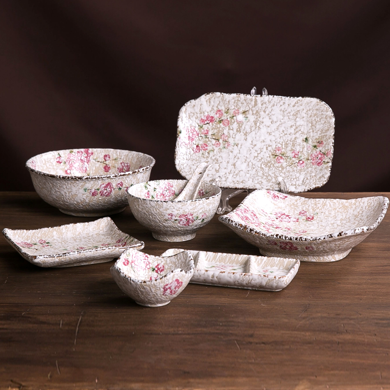 碗碟套装创意日式家用简约特价韩式可爱个性陶瓷器餐具套装碗盘碟