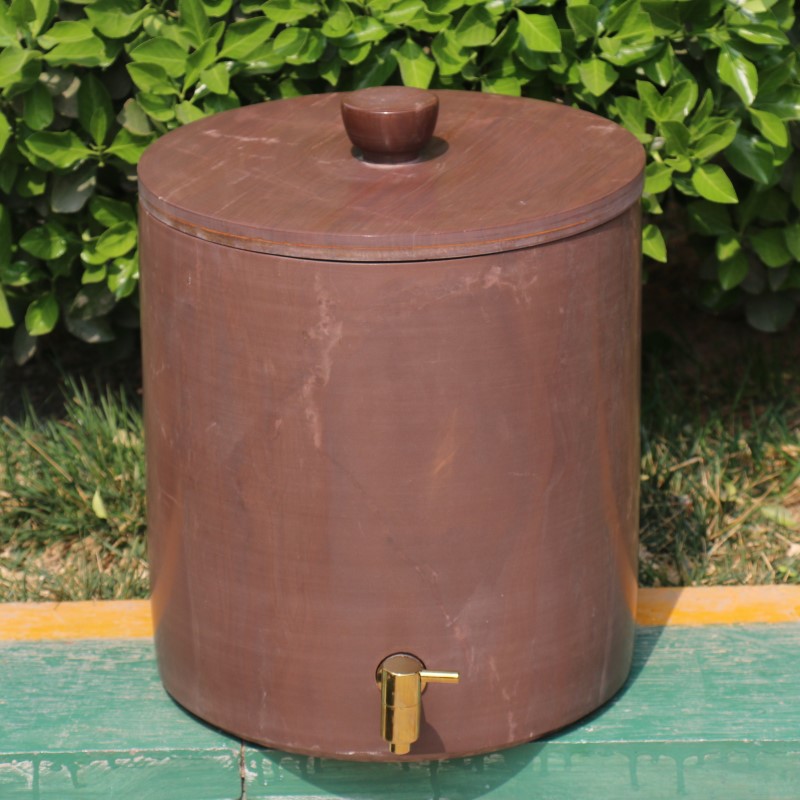 天然木鱼石水桶水缸净水器饮水机原石净化水质矿物质储水器包邮